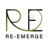 RE-EMERGE logo, RE-EMERGE contact details