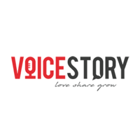 VoiceStory logo, VoiceStory contact details