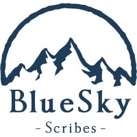 BlueSky Scribes logo, BlueSky Scribes contact details