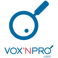 VoxNPro logo, VoxNPro contact details