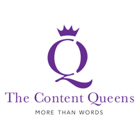 The Content Queens logo, The Content Queens contact details