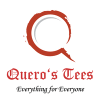 Quero's Tees logo, Quero's Tees contact details