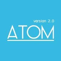 ATOM software development logo, ATOM software development contact details