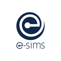 E-SIMS logo, E-SIMS contact details