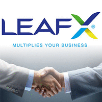 LeafX logo, LeafX contact details