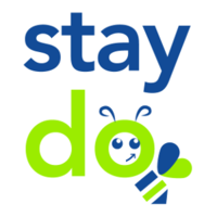 StayDo logo, StayDo contact details