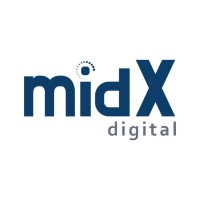 midX Digital logo, midX Digital contact details