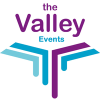 The Valley Events logo, The Valley Events contact details