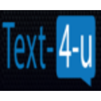 Text-4-U logo, Text-4-U contact details