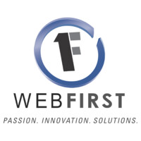 WebFirst logo, WebFirst contact details