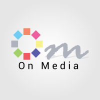 On Media logo, On Media contact details