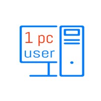 1 PC USER logo, 1 PC USER contact details