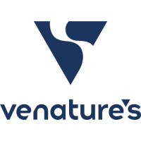 Venature's logo, Venature's contact details