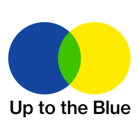 Up to the Blue logo, Up to the Blue contact details