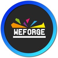 WeForge logo, WeForge contact details