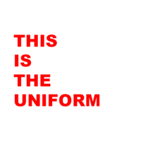 THIS IS THE UNIFORM logo, THIS IS THE UNIFORM contact details