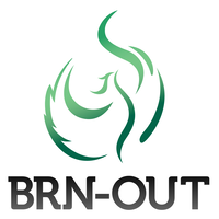 BRN-OUT logo, BRN-OUT contact details