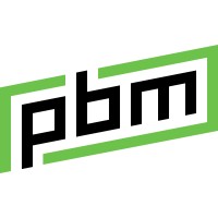 PBM logo, PBM contact details