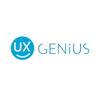 UX Genius OU logo, UX Genius OU contact details