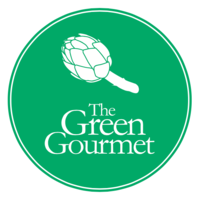 The Green Gourmet logo, The Green Gourmet contact details