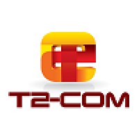 T2-Com logo, T2-Com contact details