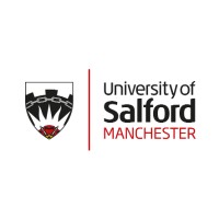 The University of Salford logo, The University of Salford contact details