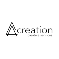 A Creation logo, A Creation contact details