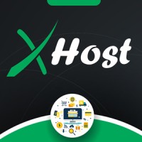 xHost logo, xHost contact details