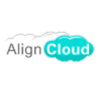 AlignCloud logo, AlignCloud contact details