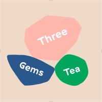 Three Gems Tea logo, Three Gems Tea contact details