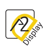 A2Display logo, A2Display contact details