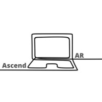 AscendAR logo, AscendAR contact details