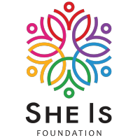 She Is Foundation logo, She Is Foundation contact details