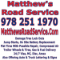 Matthew's Road Service logo, Matthew's Road Service contact details