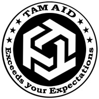 TAM AID logo, TAM AID contact details