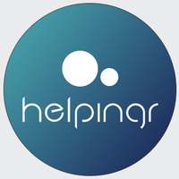 Helpingr logo, Helpingr contact details