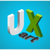 UXart logo, UXart contact details