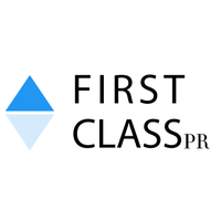 First Class PR logo, First Class PR contact details