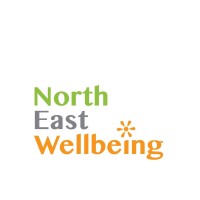 North East Wellbeing logo, North East Wellbeing contact details