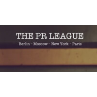 The PR League logo, The PR League contact details