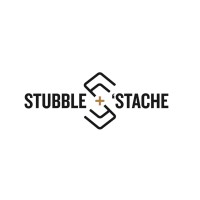 stubble + 'stache logo, stubble + 'stache contact details