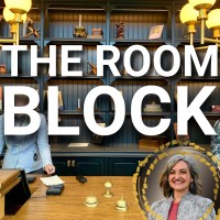 The Room Block Podcast logo, The Room Block Podcast contact details