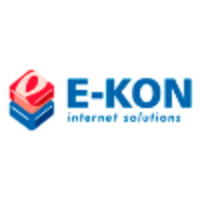 E-KON logo, E-KON contact details