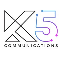 K5 Communications logo, K5 Communications contact details