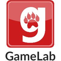 GameLab logo, GameLab contact details