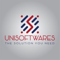 UniSoftwares logo, UniSoftwares contact details