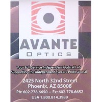 Avante Optics logo, Avante Optics contact details