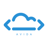 AvidaCloud logo, AvidaCloud contact details