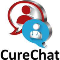 CureChat logo, CureChat contact details