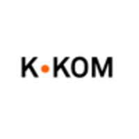 K•KOM logo, K•KOM contact details